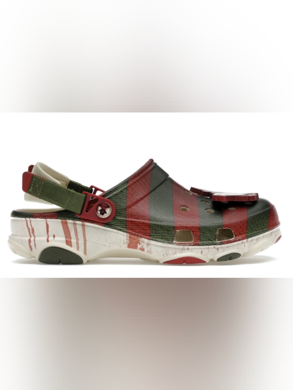 Crocs “Nightmare on Elm Street” Platform Clogs | Plaid Horror Theme | Unisex M10